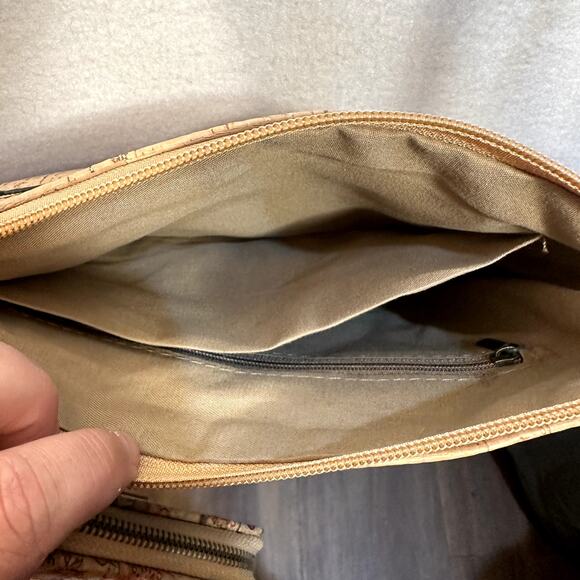 Cork Crossbody Purse & Wallet Set Portugal Vegan Floral Lightweight Travel Boho - Picture 11 of 16